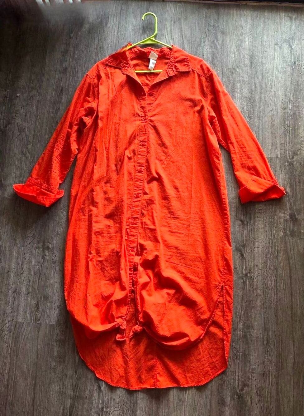 H&M Women’s Orange Midi Dress Size M